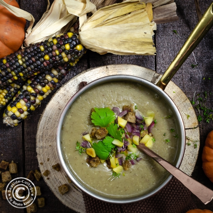 Herbstsuppe mit Esskastanien und Champignons - Seaside-Cottage