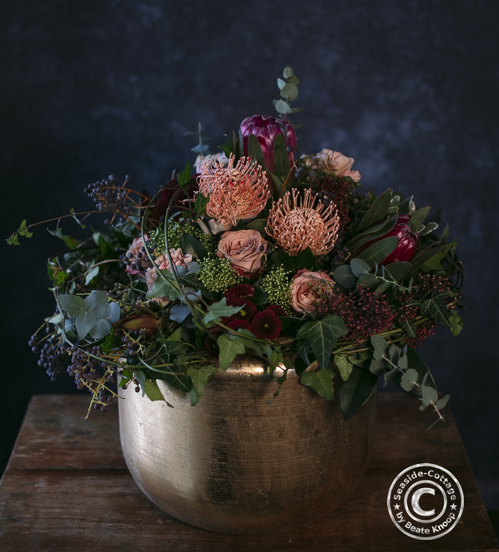 Blumenstrauß mit Protea